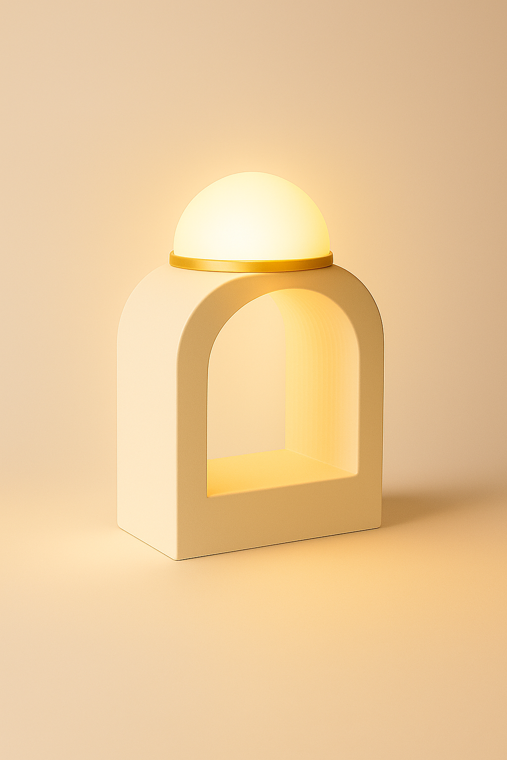IVORY – lampada da tavolo minimalista in bianco avorio