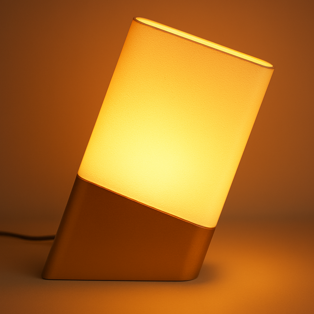 Aura Oro – elegante lampada da tavolo dorata | pezzo forte artigianale