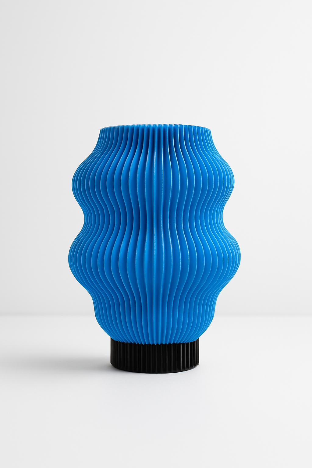 Oria Blau – Maritime blaue Tischlampe | Handgefertigtes Unikat