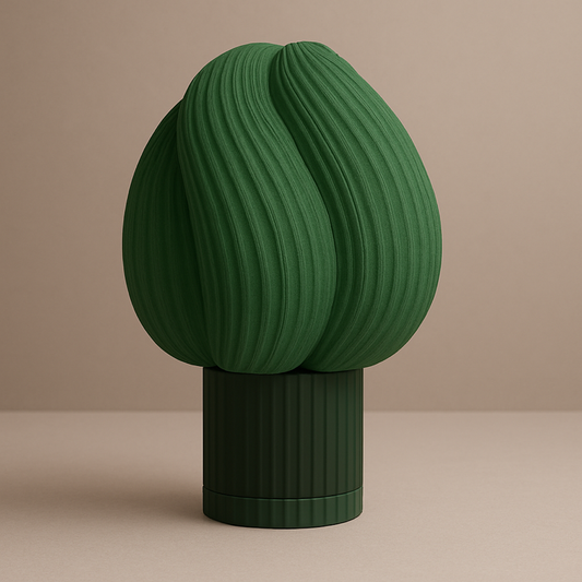 Fiora Green – Lámpara de mesa natural hecha a mano en color verde