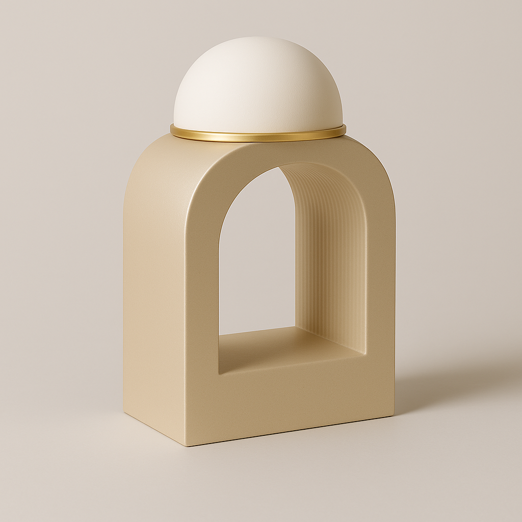 PARTHENON – Designerlampe in Champagnerweiß
