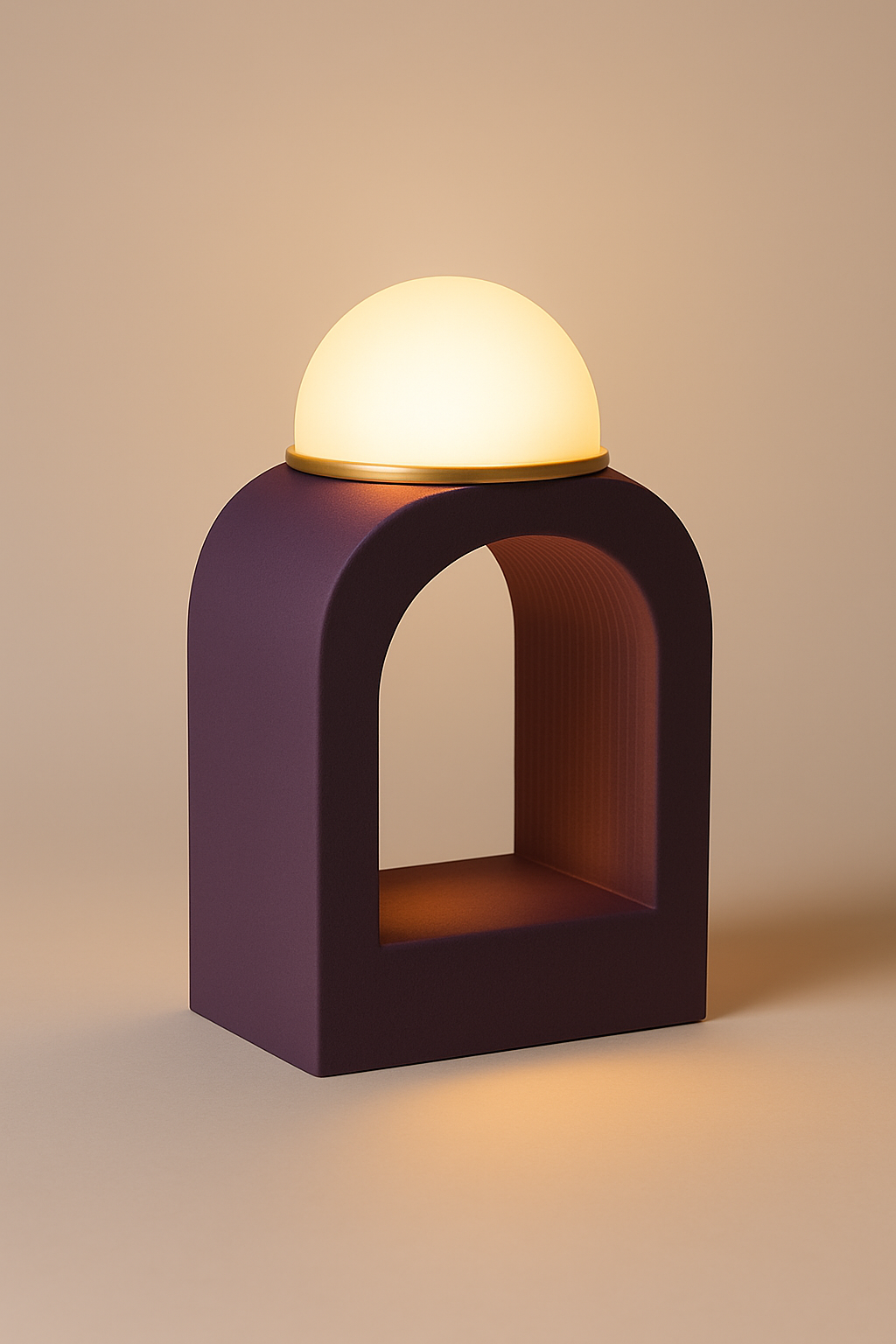ORPHEUS – lampe design en violet royal