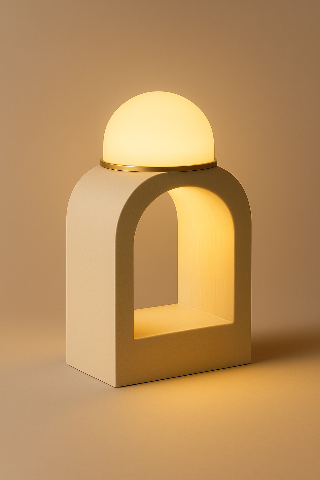 PARTHENON – Designerlampe in Champagne Weiß