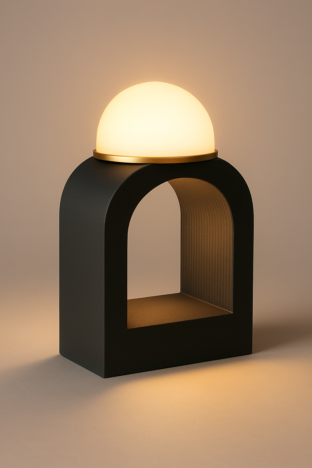 NYX – lampada di design artigianale in nero