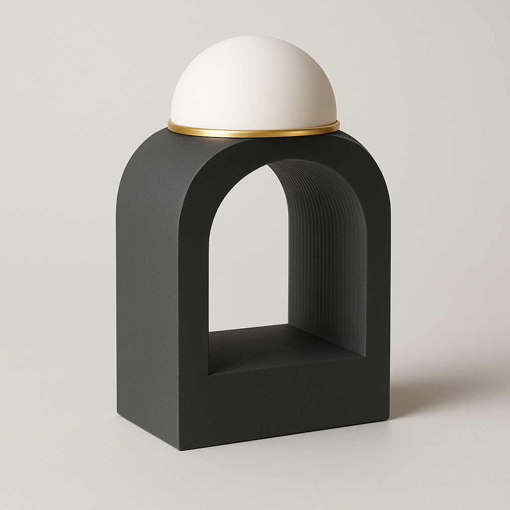 NYX – lampada di design artigianale in nero