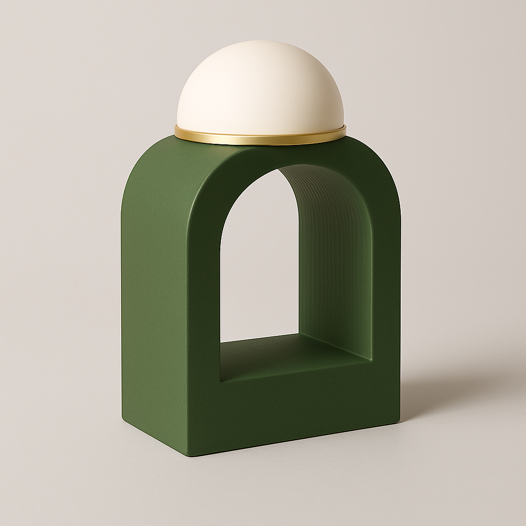 ATHENA – Designerlampe in Moosgrün