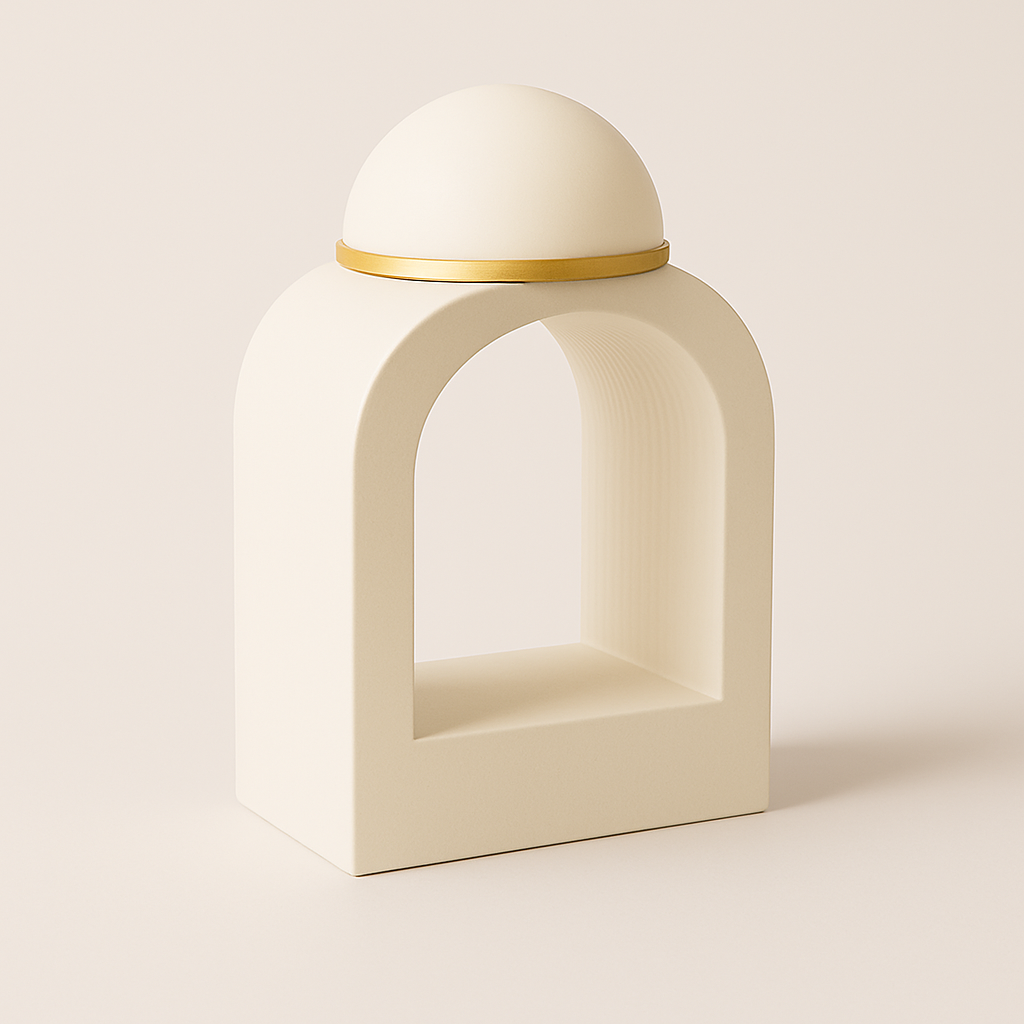 IVORY – Minimalistische Tischlampe in Elfenbeinweiß