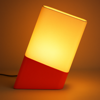 Aura Orange – Moderne orange Tischlampe | Handgefertigt & stilvoll