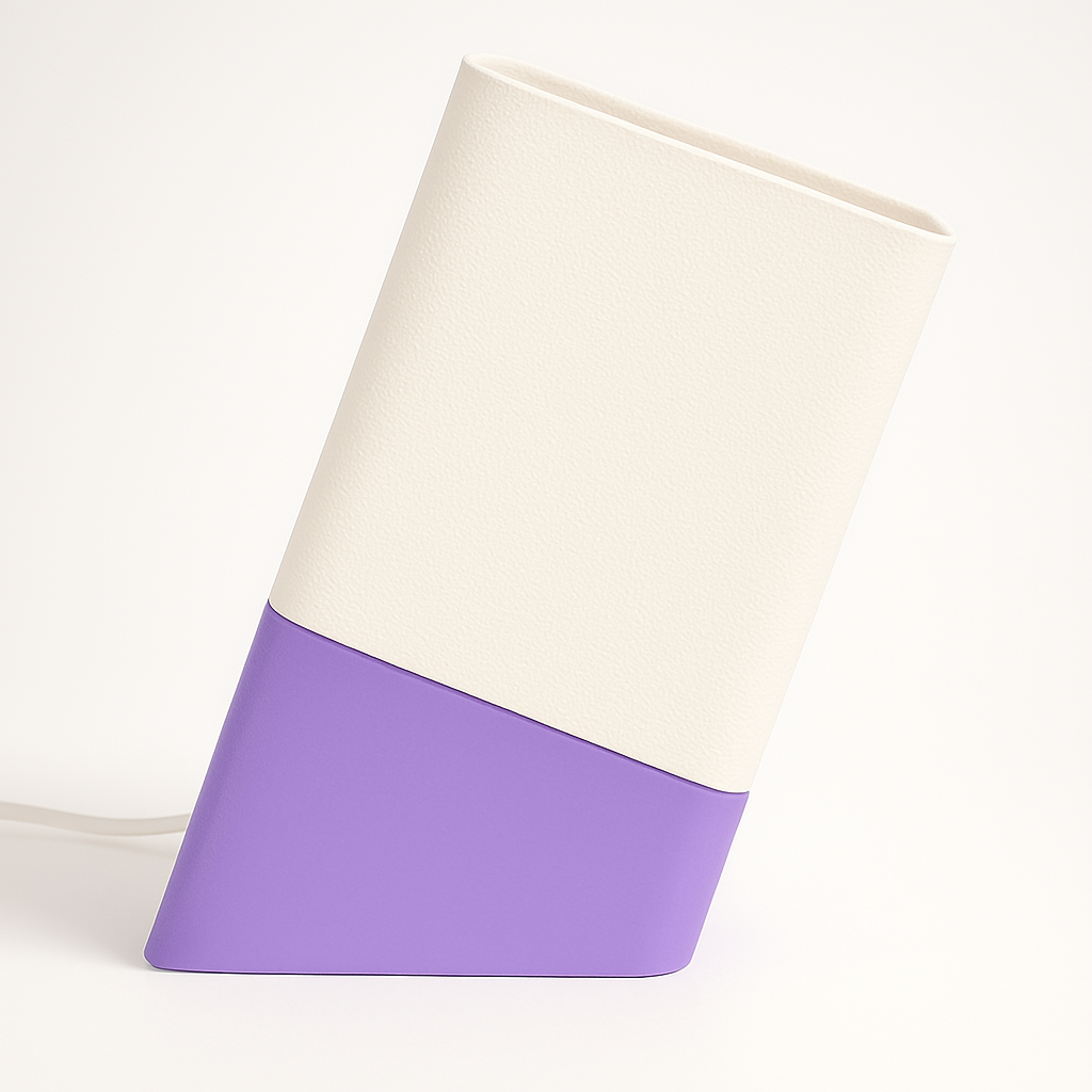 Aura Lila – Handgefertigte lila Tischlampe | Elegantes Design