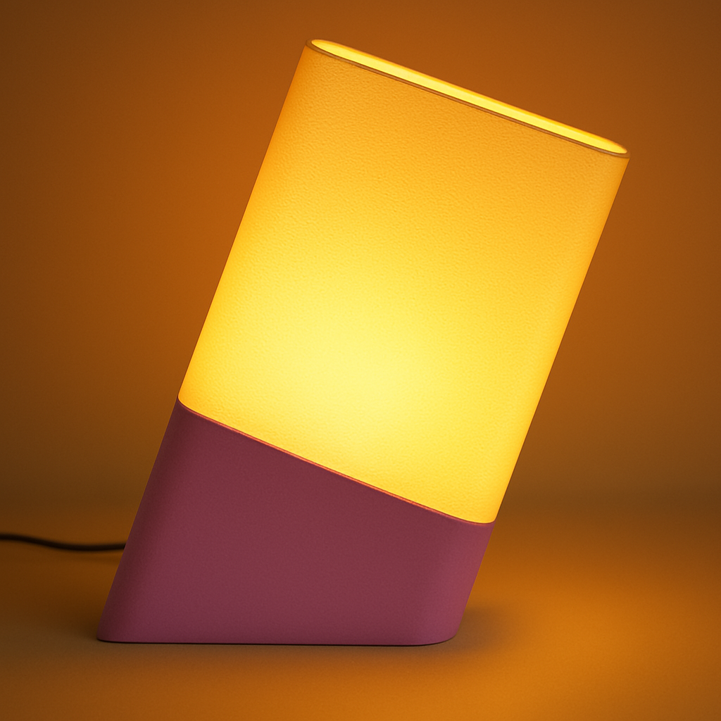 Aura Lila – Handgefertigte lila Tischlampe | Elegantes Design
